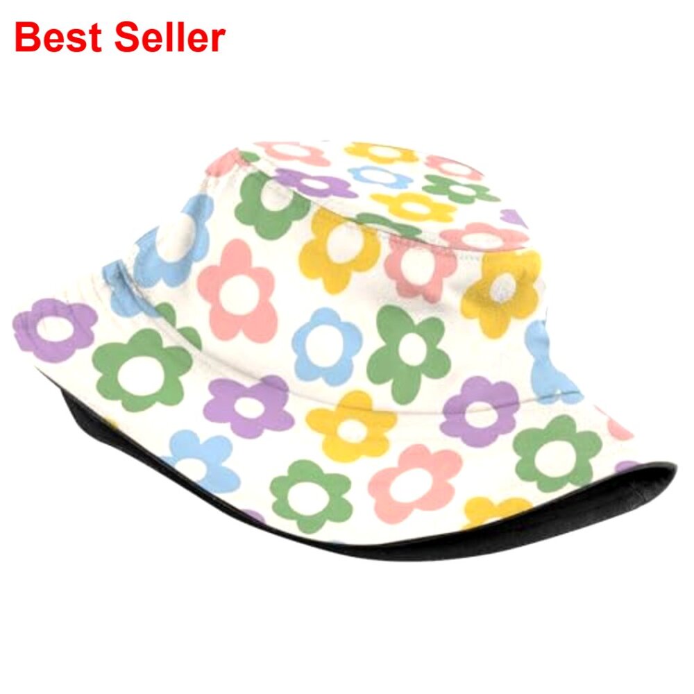Packable Polyester Bucket Hat Sun Protection Unis… - image 2